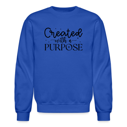 Created with a Purpose Sweatshirt - royal blue