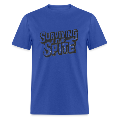 Surviving Out Of Spite T-Shirt - royal blue