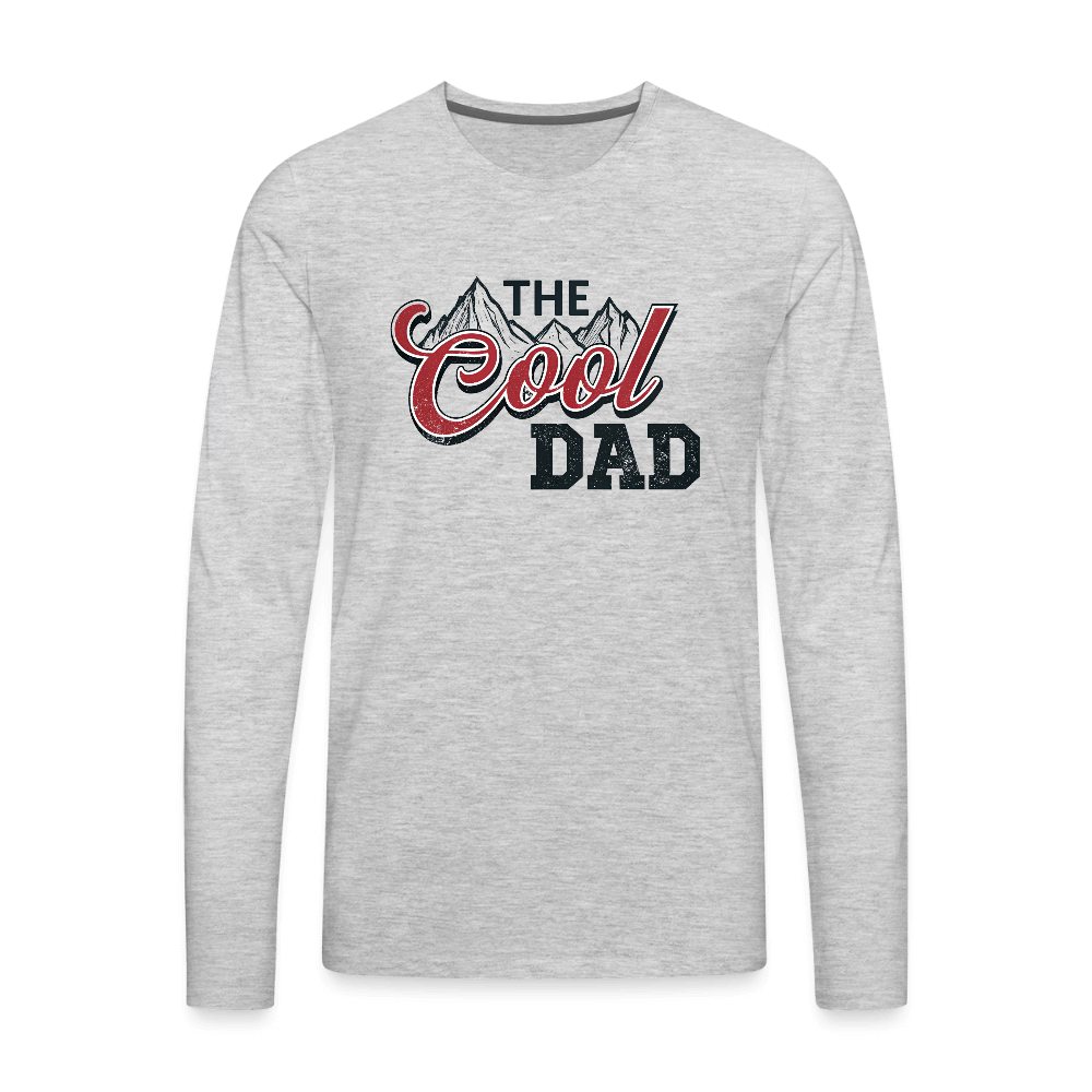 The Cool Dad Men's Premium Long Sleeve T-Shirt - heather gray