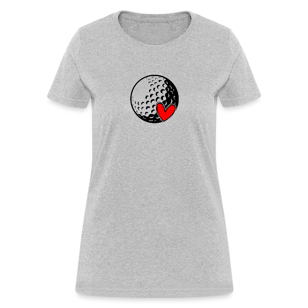 Love Golf Women's Contoured T-Shirt - heather gray