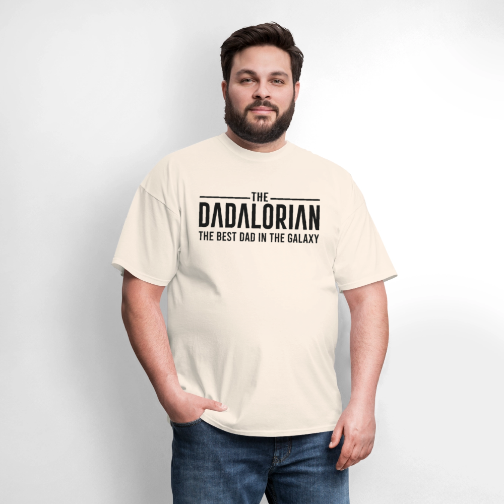 The Dadalorian The Best Dad in the Galaxy T-Shirt - natural