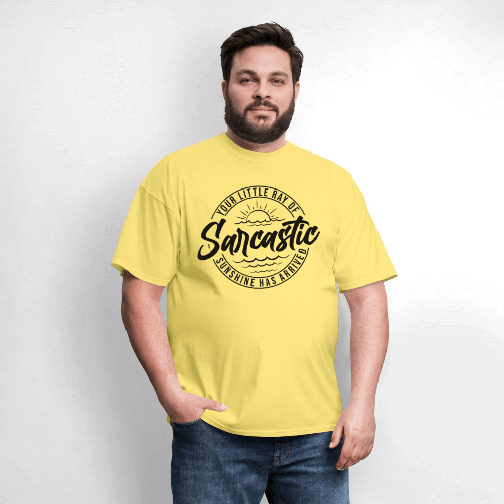 Sarcastic Ray of Sunshine Graphic T-Shirt - cornsilk