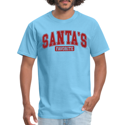 Santa's Favorite T-Shirt - aquatic blue