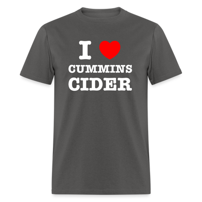 I Heart Cummins Cider T-Shirt - charcoal