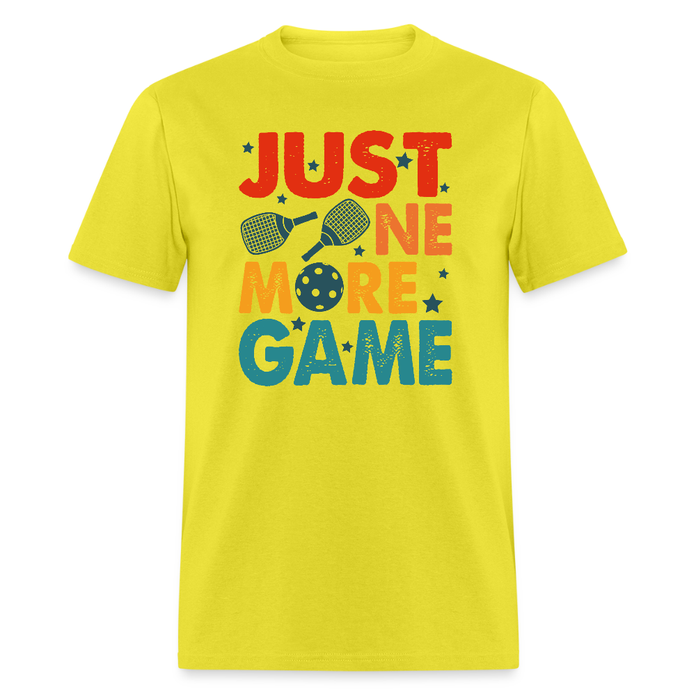 Just One More Game (Pickleball) T-Shirt - yellow