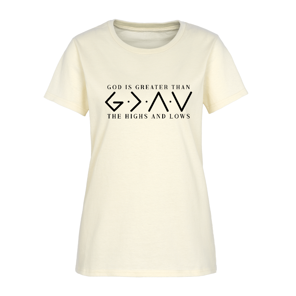 God is Greater Than the High And Lows Women's T-Shirt - off white
