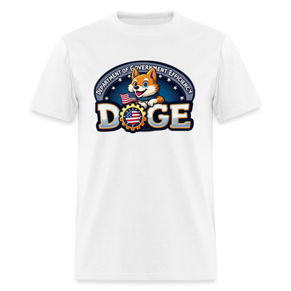 DOGE Logo (Dept of Government Efficiency) T-Shirt - white