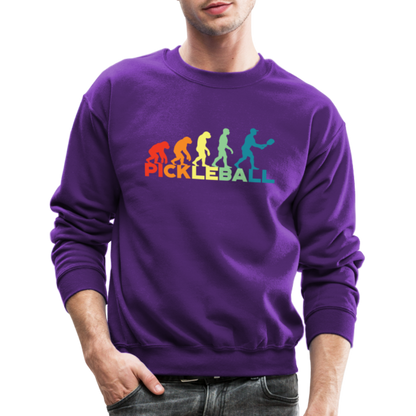 Pickleball Evolution Sweatshirt - purple