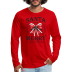 Merry Christmas Santa & Co Men's Premium Long Sleeve T-Shirt - red