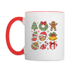 Christmas Holiday Season Coffee Mug - white/red