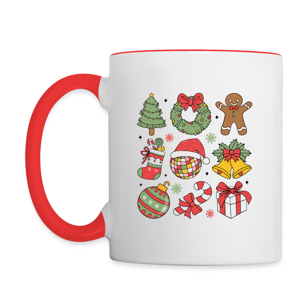 Christmas Holiday Season Coffee Mug - white/red