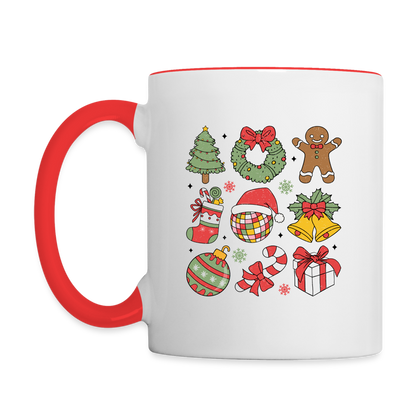 Christmas Holiday Season Coffee Mug - white/red