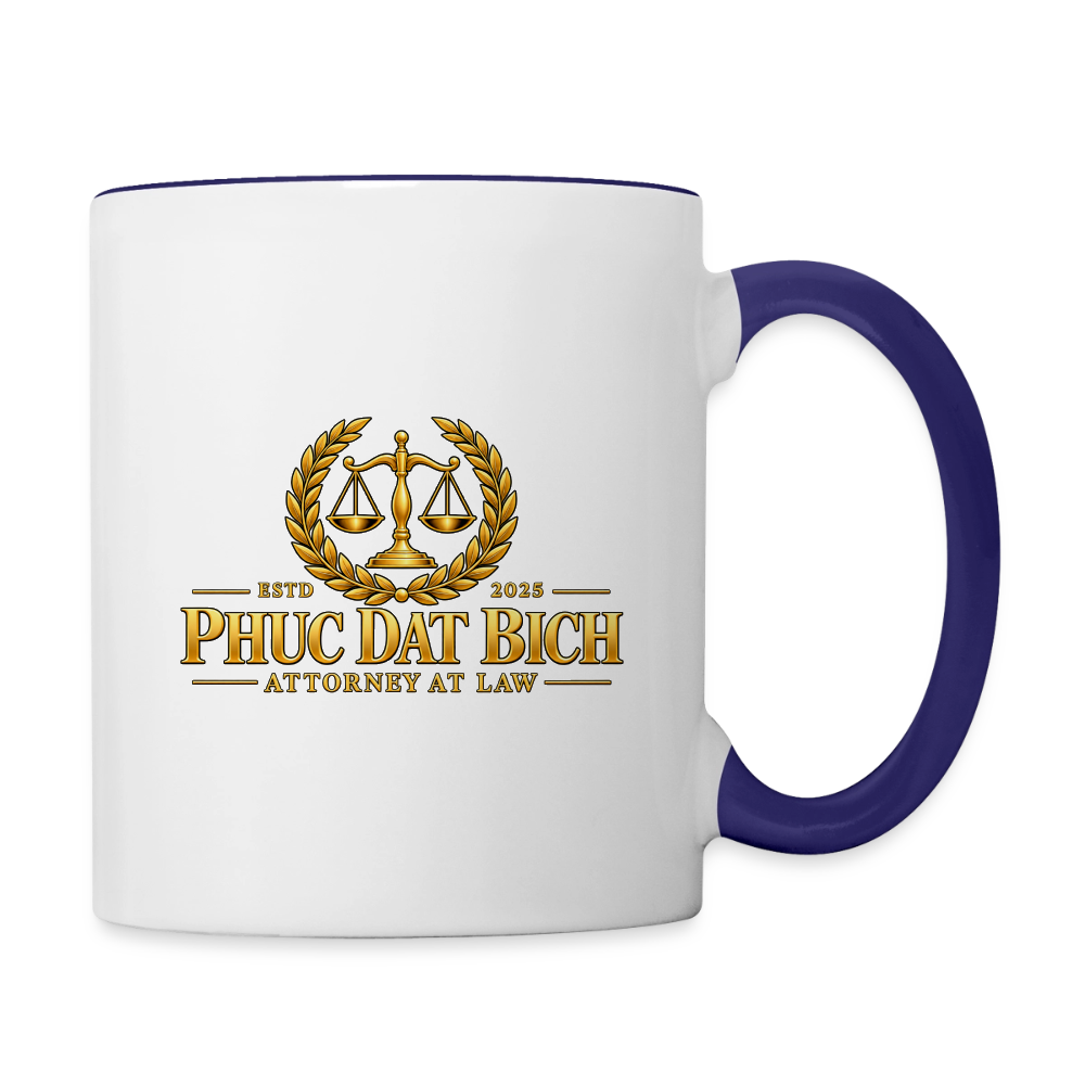 Phuc Dat Bich Attorney At Law Mug - white/cobalt blue