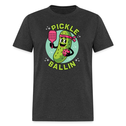 Pickle Ballin T-Shirt - heather black