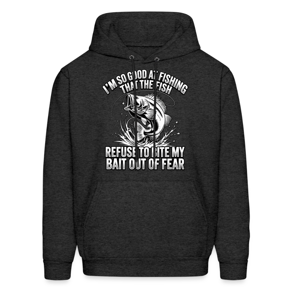 I’m So Good at Fishing the Fish Refuse to Bite Hoodie Color: Charcoal Grey