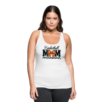 Basketball Mom Women’s Premium Tank Top - white