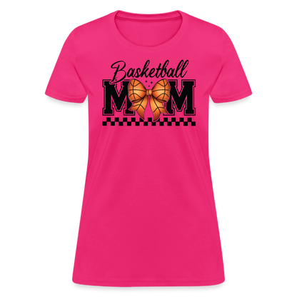 Basketball Mom Women's T-Shirt - fuchsia