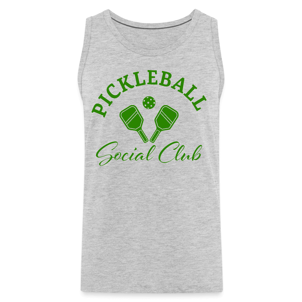 Pickleball Social Club Men’s Premium Tank Top Color: white