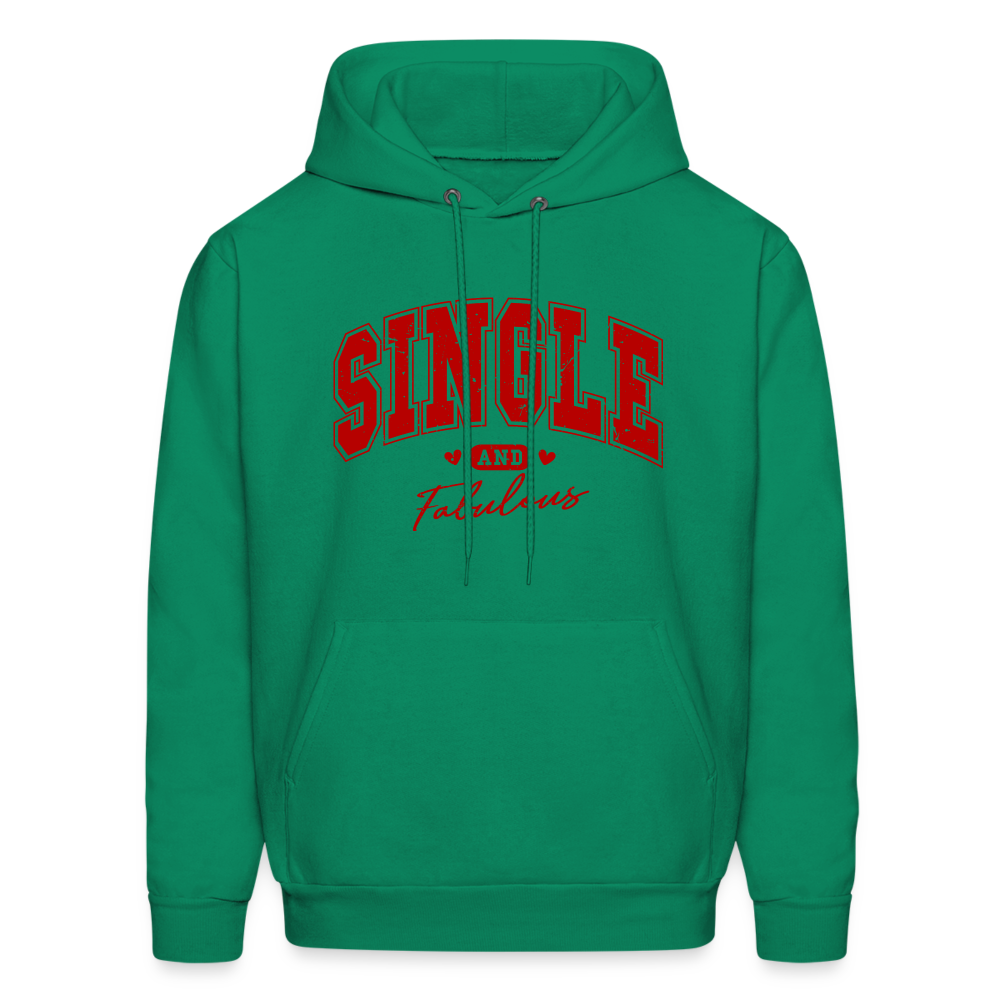 Single and Fabulous Hoodie - kelly green