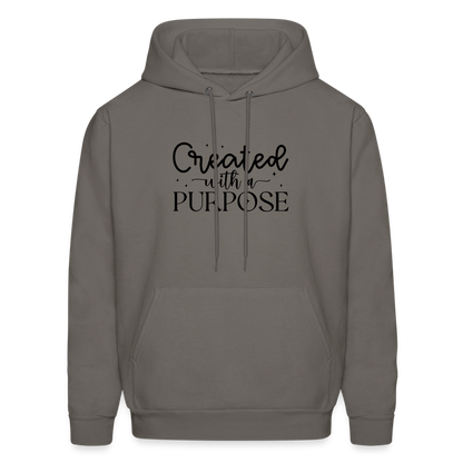 Created with a Purpose Hoodie - asphalt gray