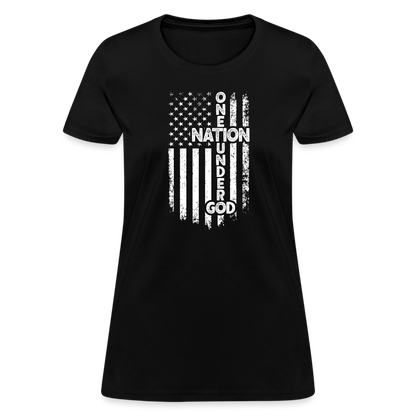 One Nation Under God Women's T-Shirt - black