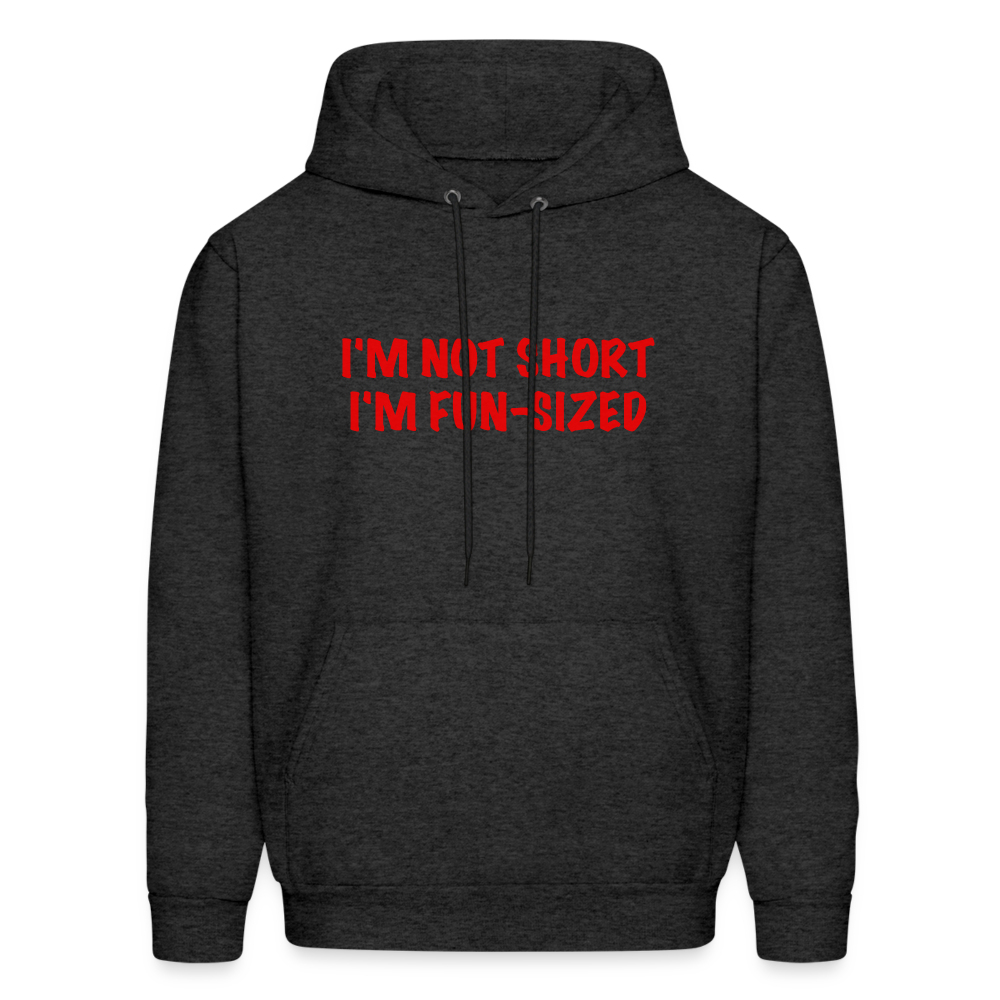 I'm Not Short I'm Fun Sized Hoodie (Funny Graphic Tee) - charcoal grey