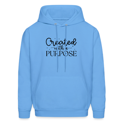 Created with a Purpose Hoodie - carolina blue