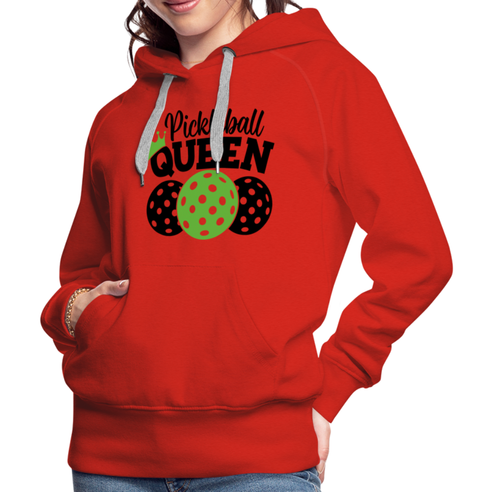 Pickleball Queen Women's Premium Hoodie - red