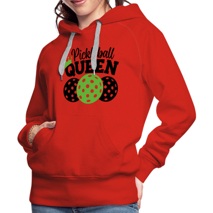 Pickleball Queen Women's Premium Hoodie - red