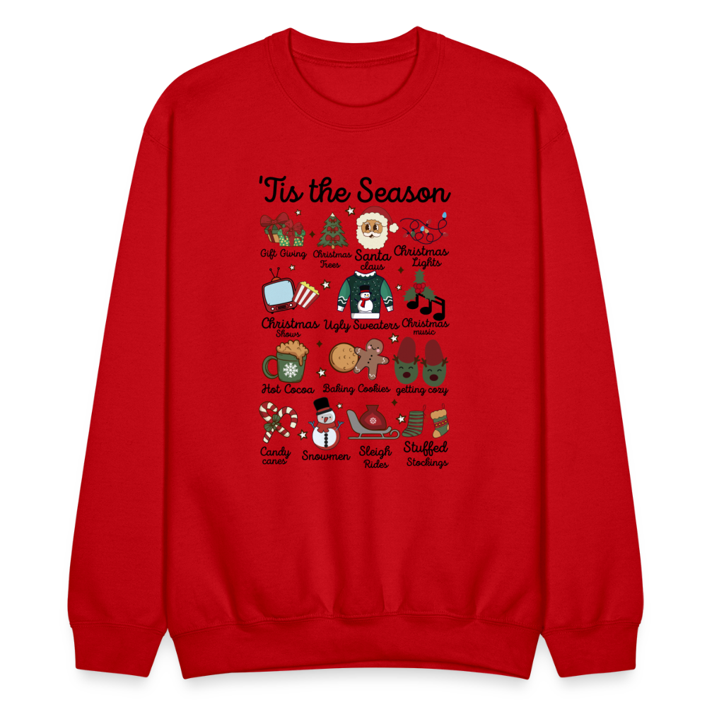 Tis The Season (Christmas) Sweatshirt - red