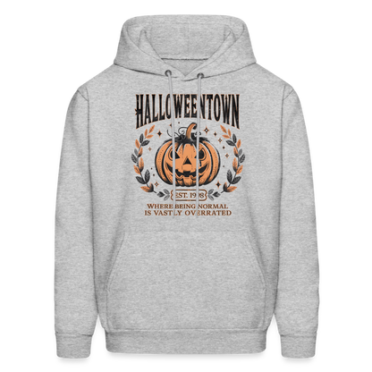 Halloweentown Hoodie (Where Normal is Overrated) - heather gray