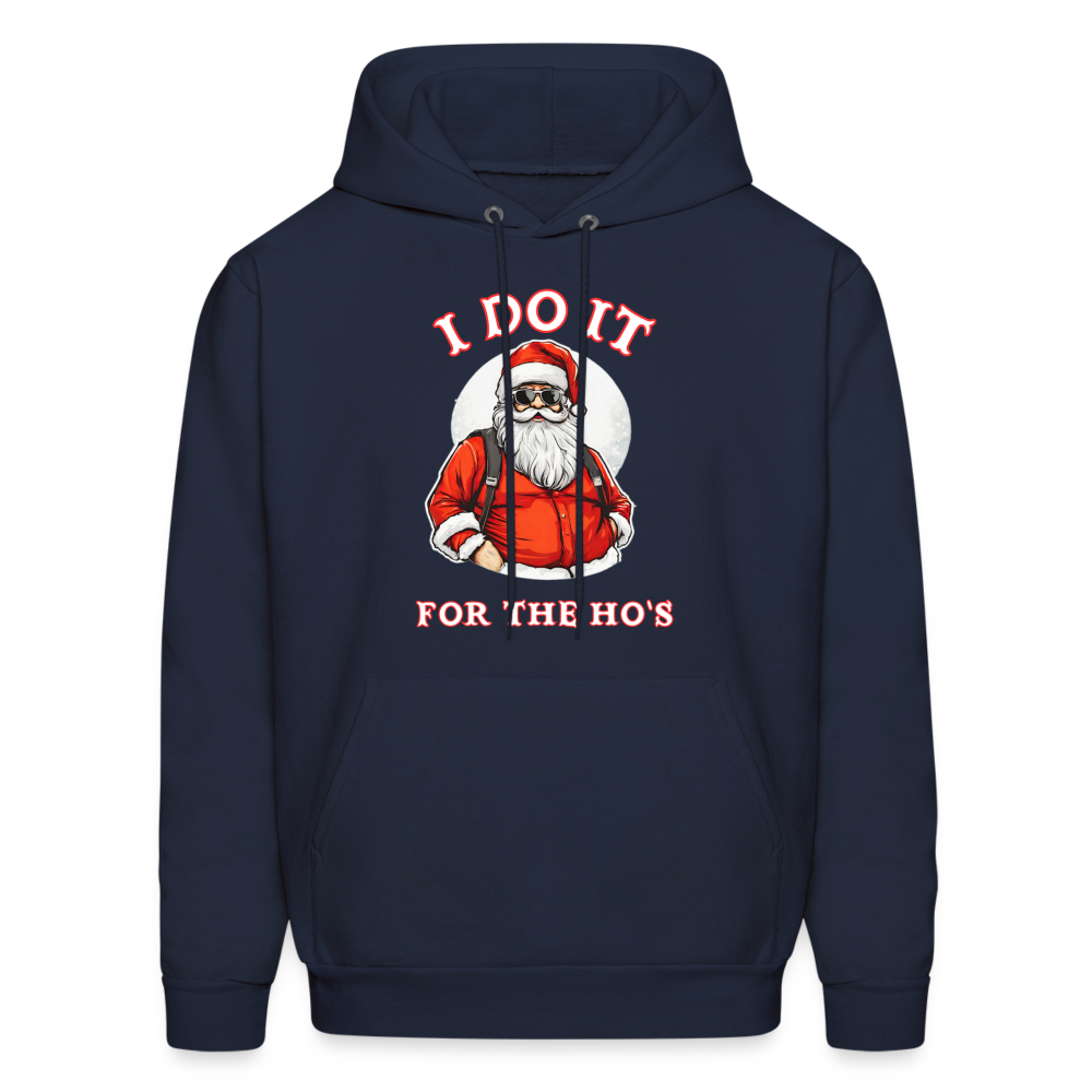 Santa - I Do It for the Ho's Hoodie - navy