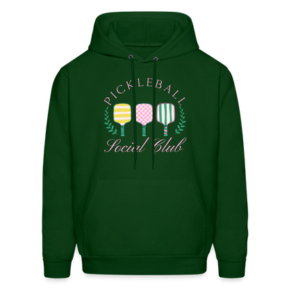 Pickleball Social Club Hoodie - forest green