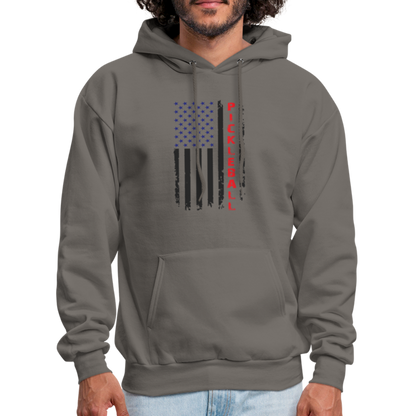 Pickleball Flag Hoodie - asphalt gray