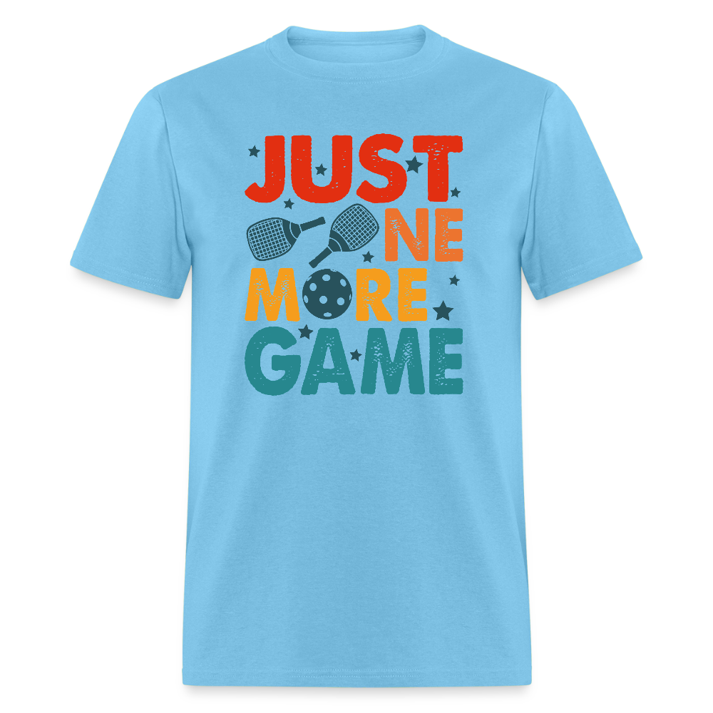 Just One More Game (Pickleball) T-Shirt - aquatic blue