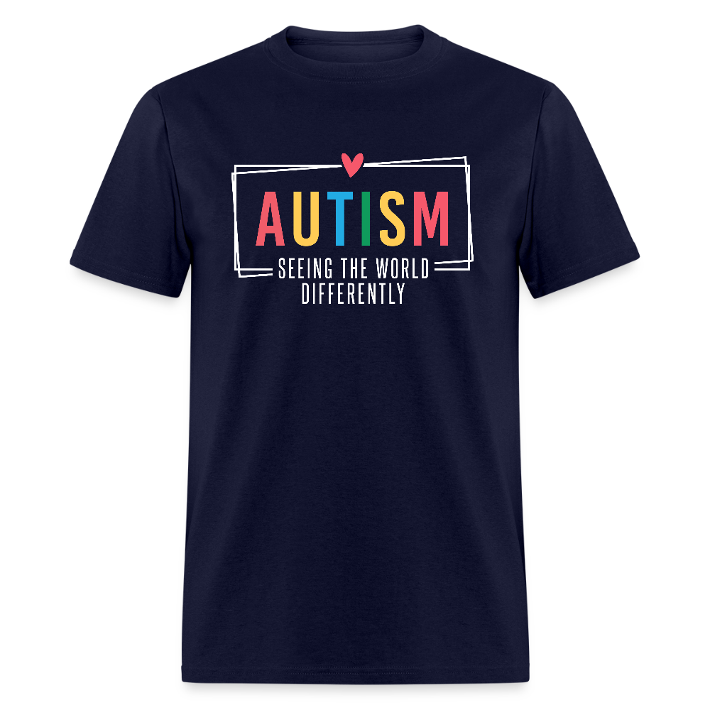 Autism - Seeing The World Differently T-Shirt - navy