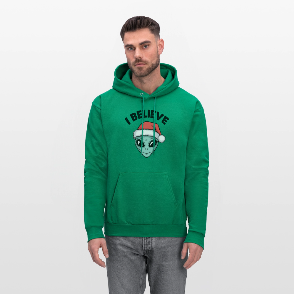 I Believe in Santa Hoodie - kelly green