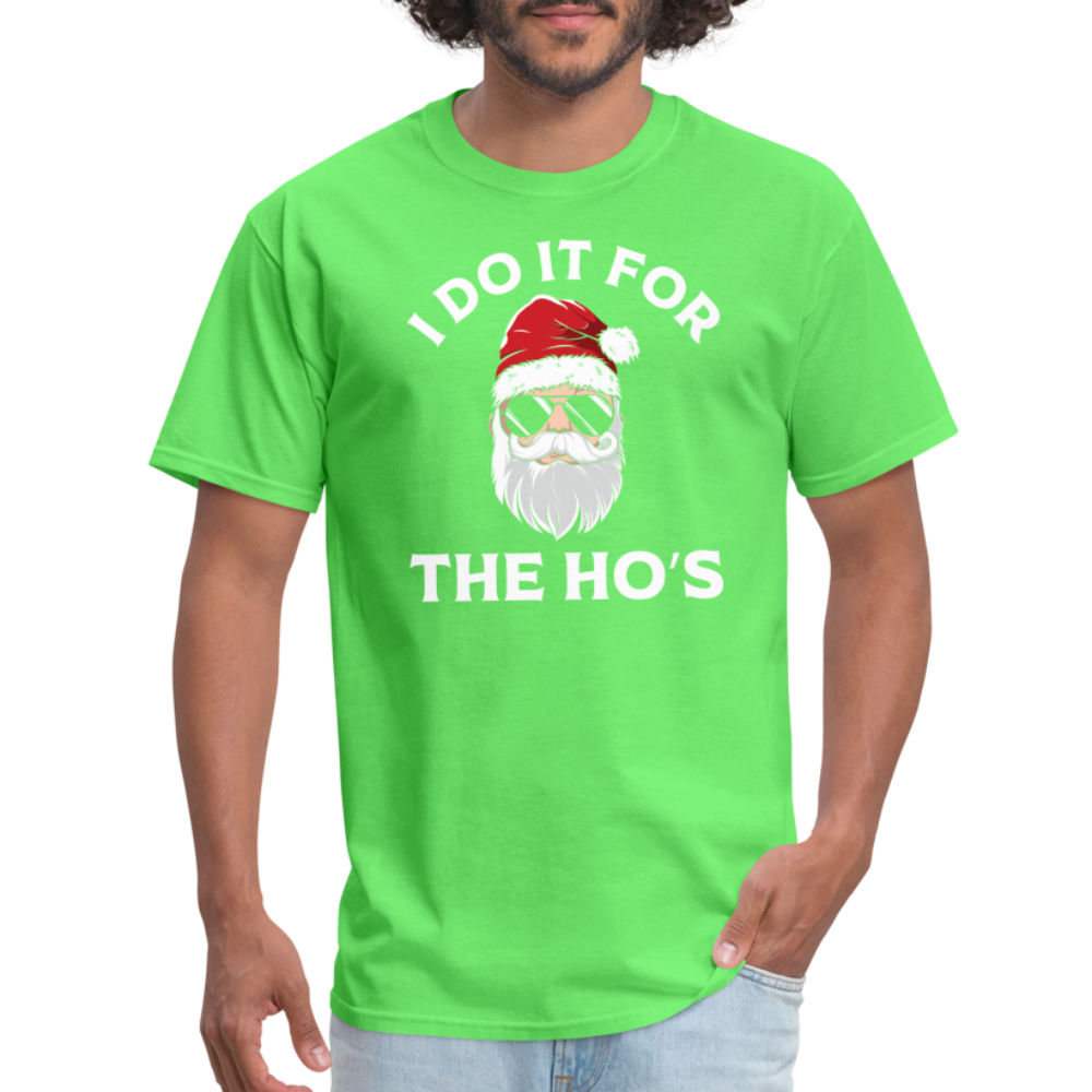 I Do It for the Ho's (Santa) Funny Christmas T-Shirt - kiwi