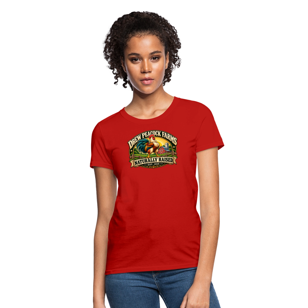 Drew Peacock Farms Women's T-Shirt - red