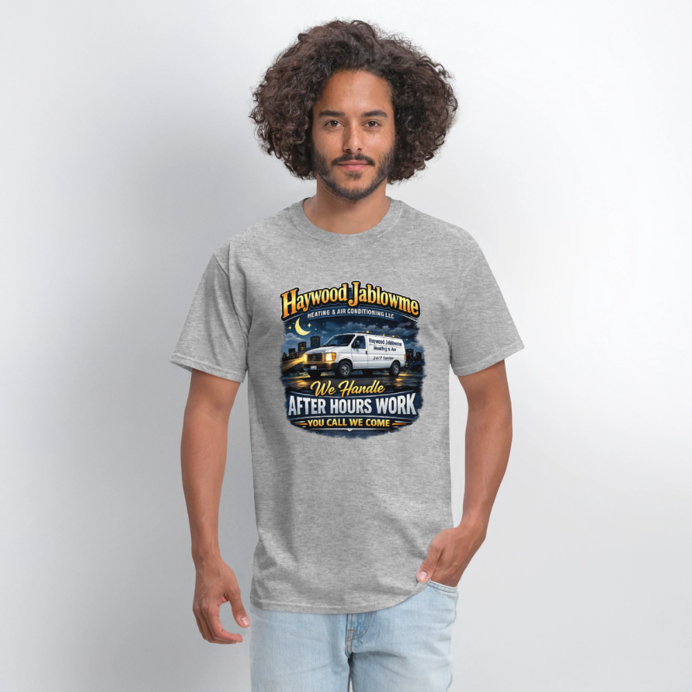 Haywood Jablowme Funny HVAC T-Shirt Color: Black