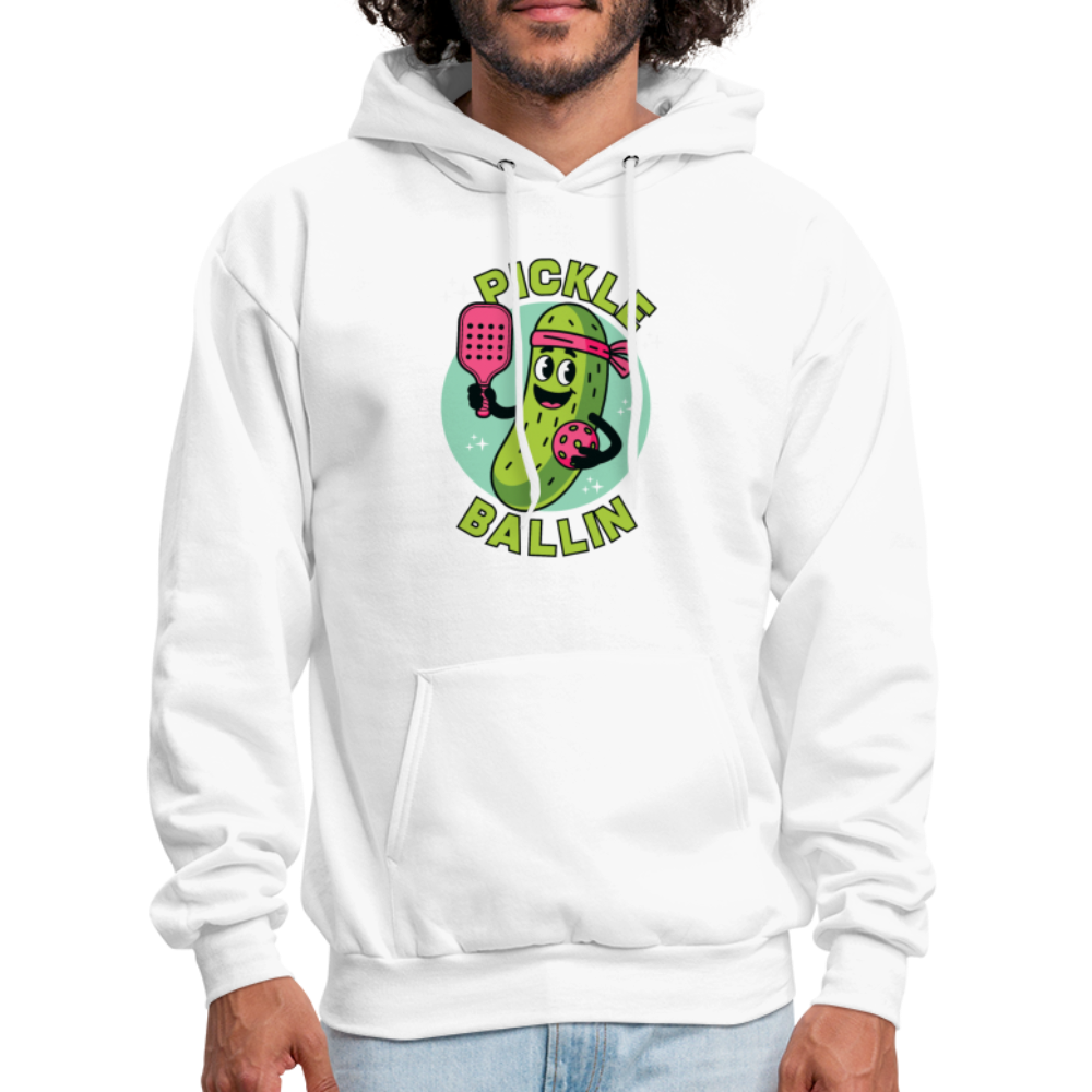 Pickle Ballin Hoodie - white