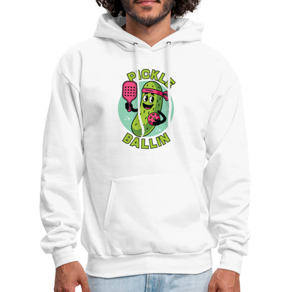 Pickle Ballin Hoodie - white