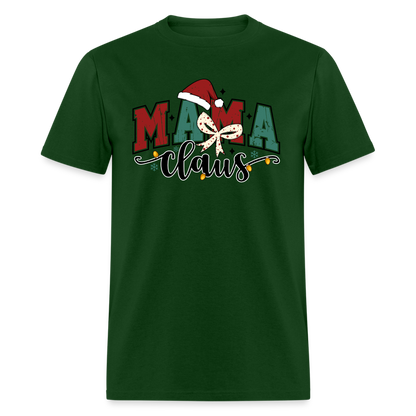 Mama Claus (Christmas) T-Shirt - forest green