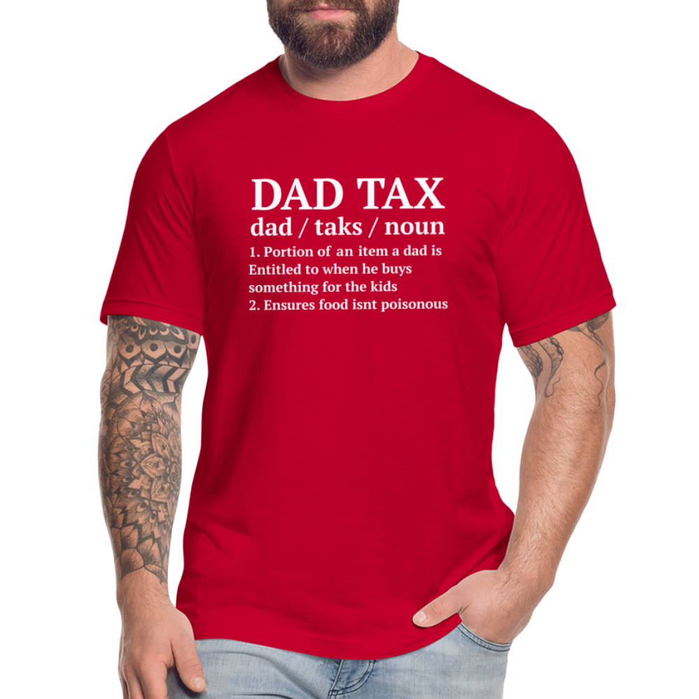 Definition of Dad Tax T-Shirt Bella Canvas - red