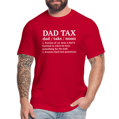 Definition of Dad Tax T-Shirt Bella Canvas - red