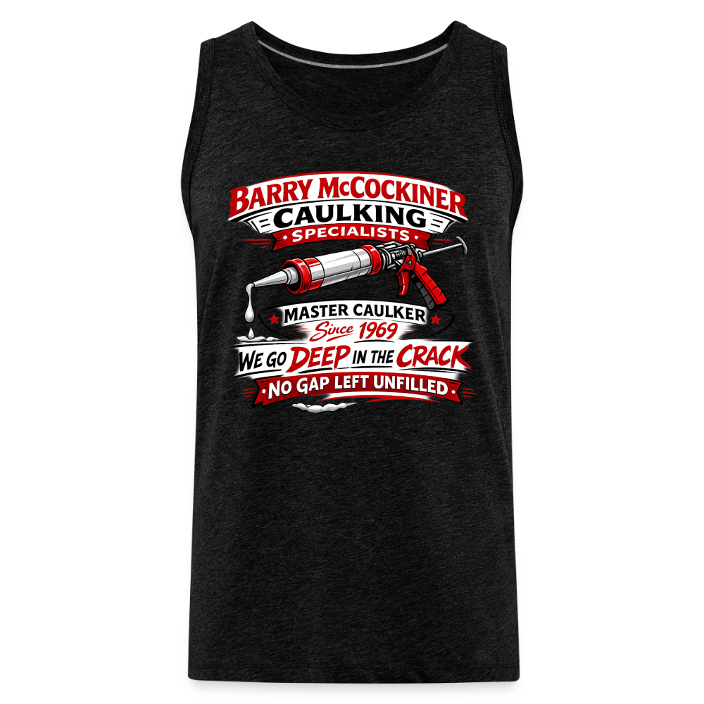 Barry McCockiner Caulking Funny Tank Top Color: Black