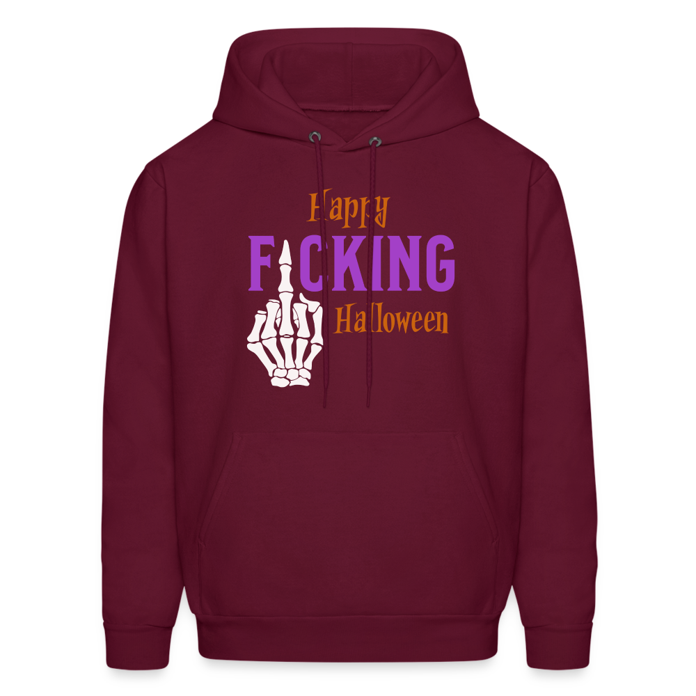 Happy F*cking Halloween Hoodie - burgundy