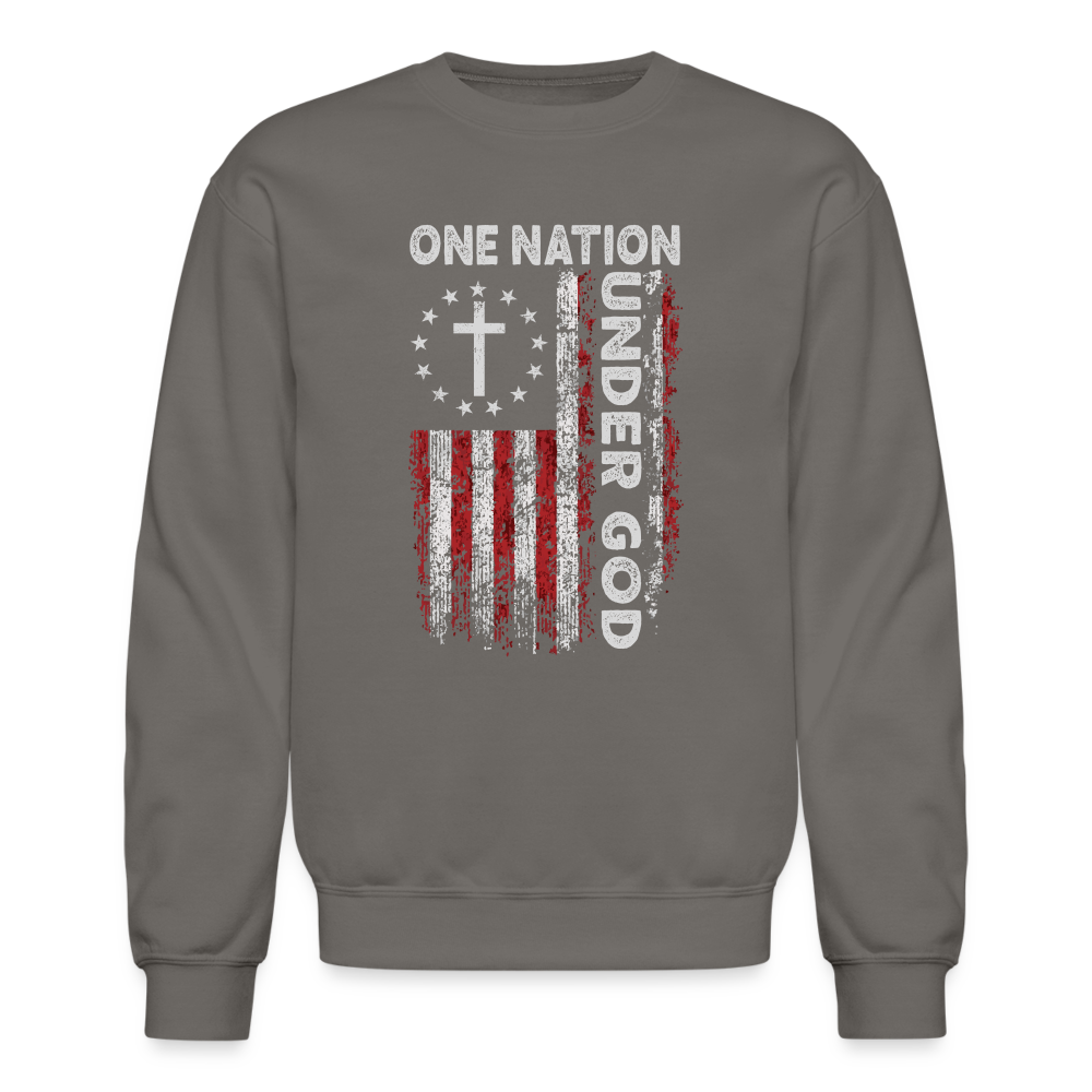 One Nation Under God Sweatshirt - asphalt gray