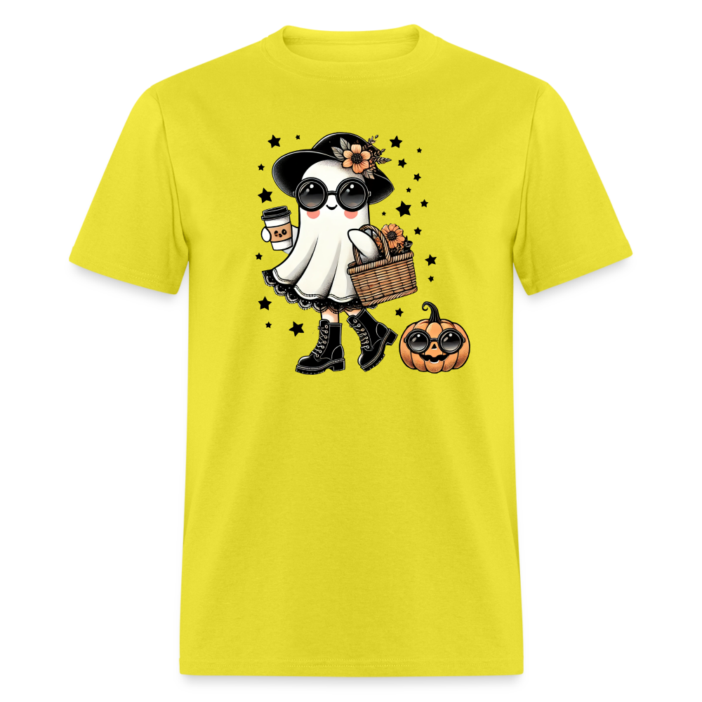 Cute Halloween Mom Ghost T-Shirt - yellow