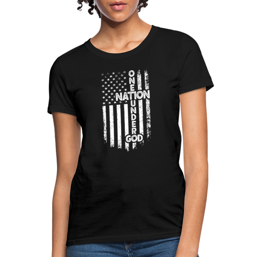 One Nation Under God Women's T-Shirt - black